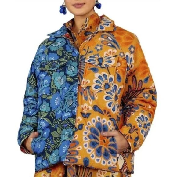FARM Rio Jackets & Blazers - FARM RIO Mixed Yawanawa Double Face Reversible Winter Jacket